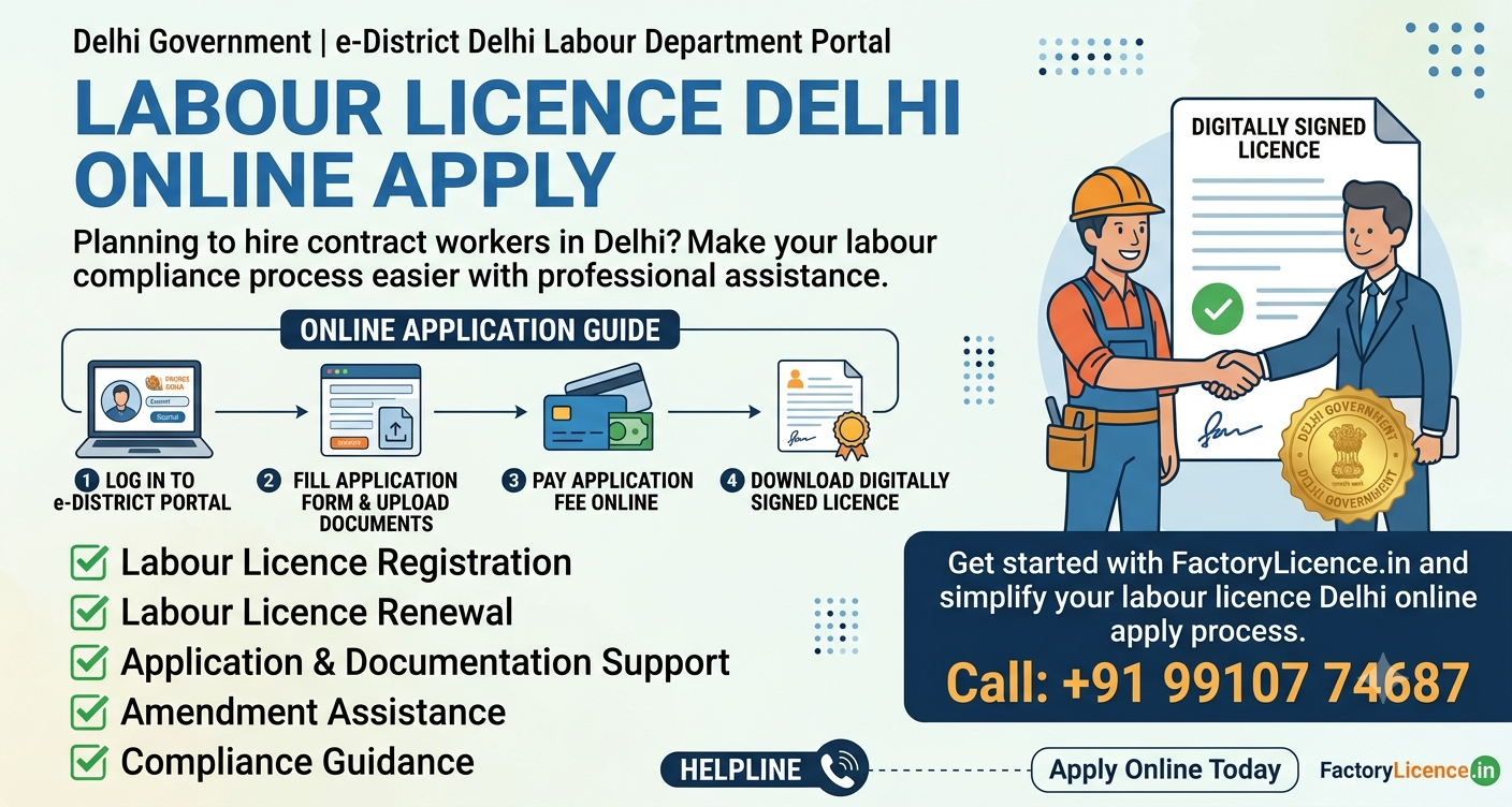  Labour Licence Delhi – Easy Online Registration & Renewal