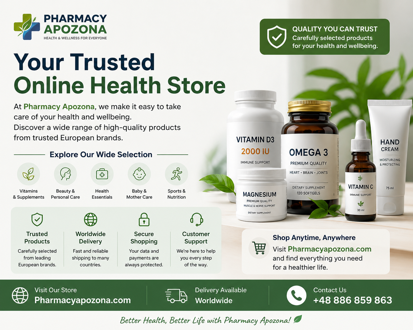  Pharmacy Apozona – Your Trusted Online Health & Wellness Store