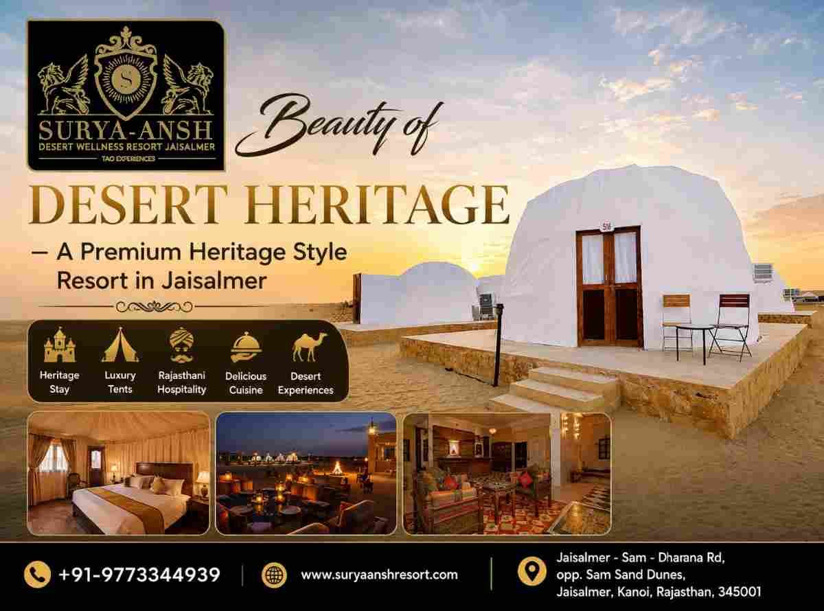  Beauty of Desert Heritage – A Premium Heritage Style Resort in Jaisalmer