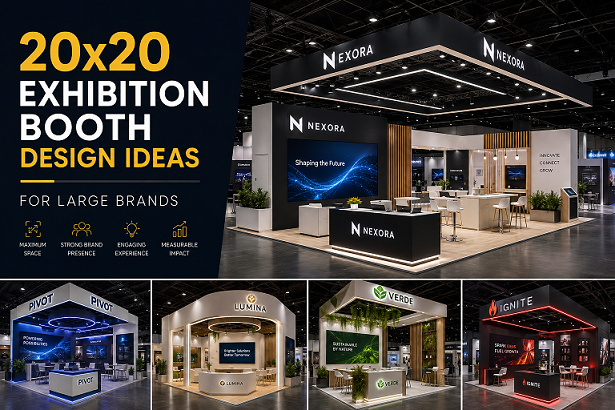  20x20 Exhibition Booth Design Ideas for Large Brands