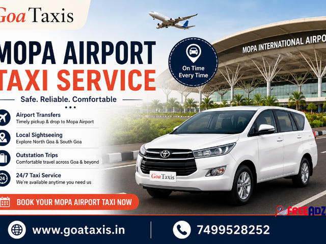  Best Mopa Airport Taxi Service for Safe and Comfortable Travel