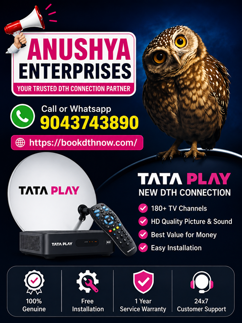  Tata Play New DTH Connection in Kallakurichi | 9043743890