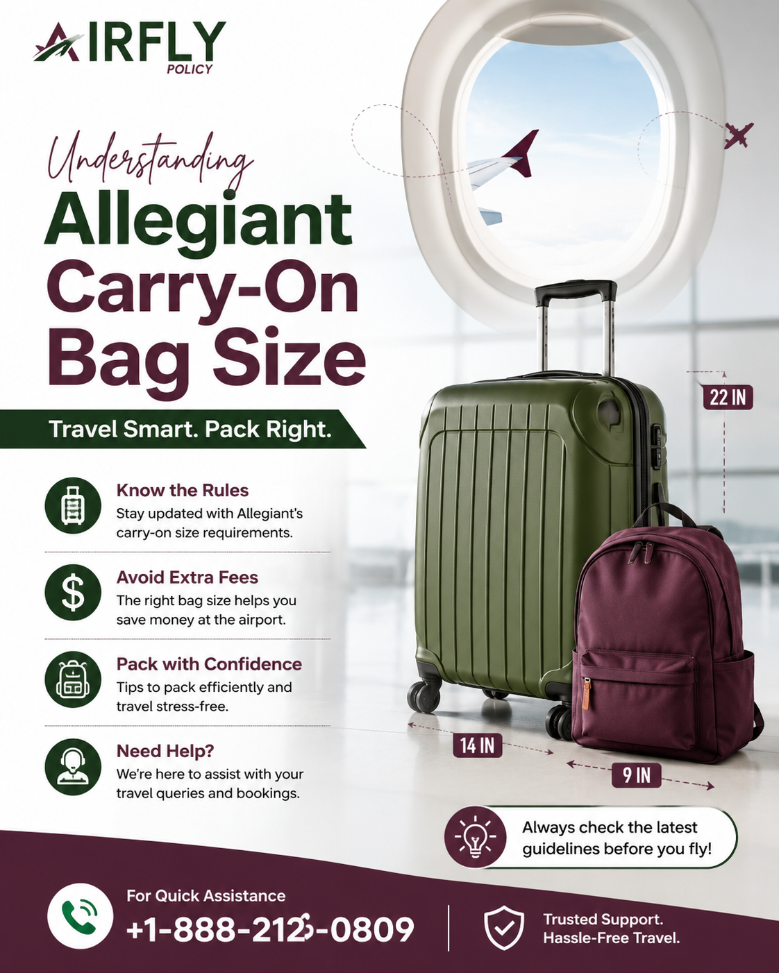  Allegiant Carry-On Bag Size Rules Explained – Call +1-888-212-0809