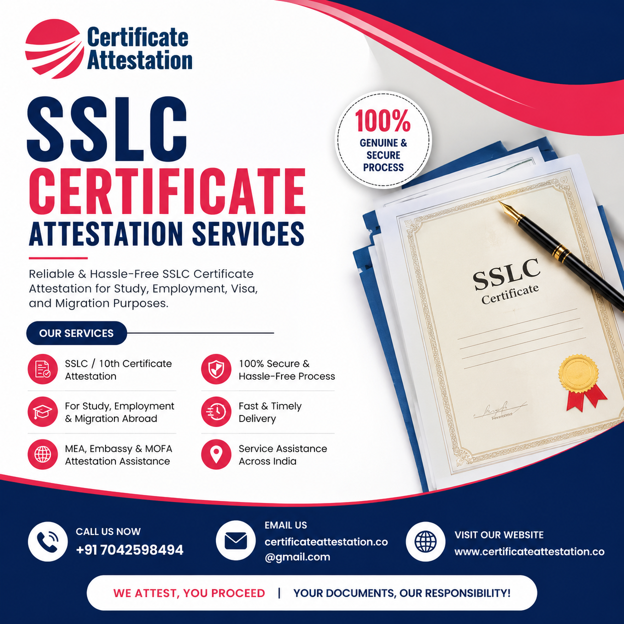  SSLC Certificate Attestation Services – Fast & Reliable