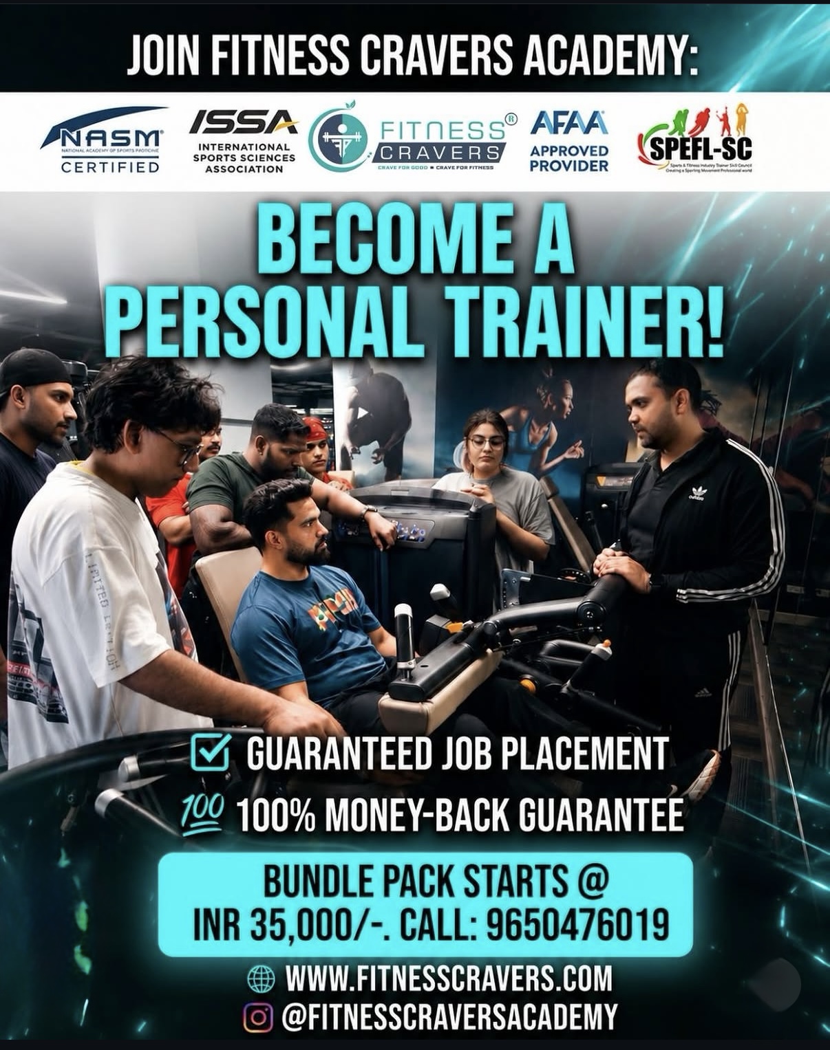  Personal Trainer Certification Course in India | Fitness Cravers Academy