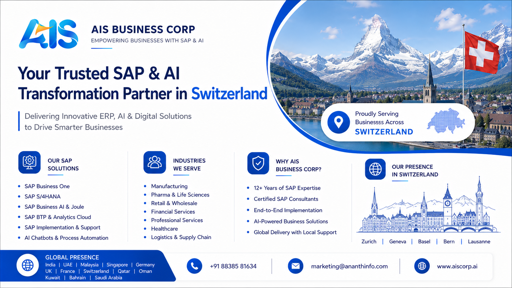  sap business one partners in switzerland