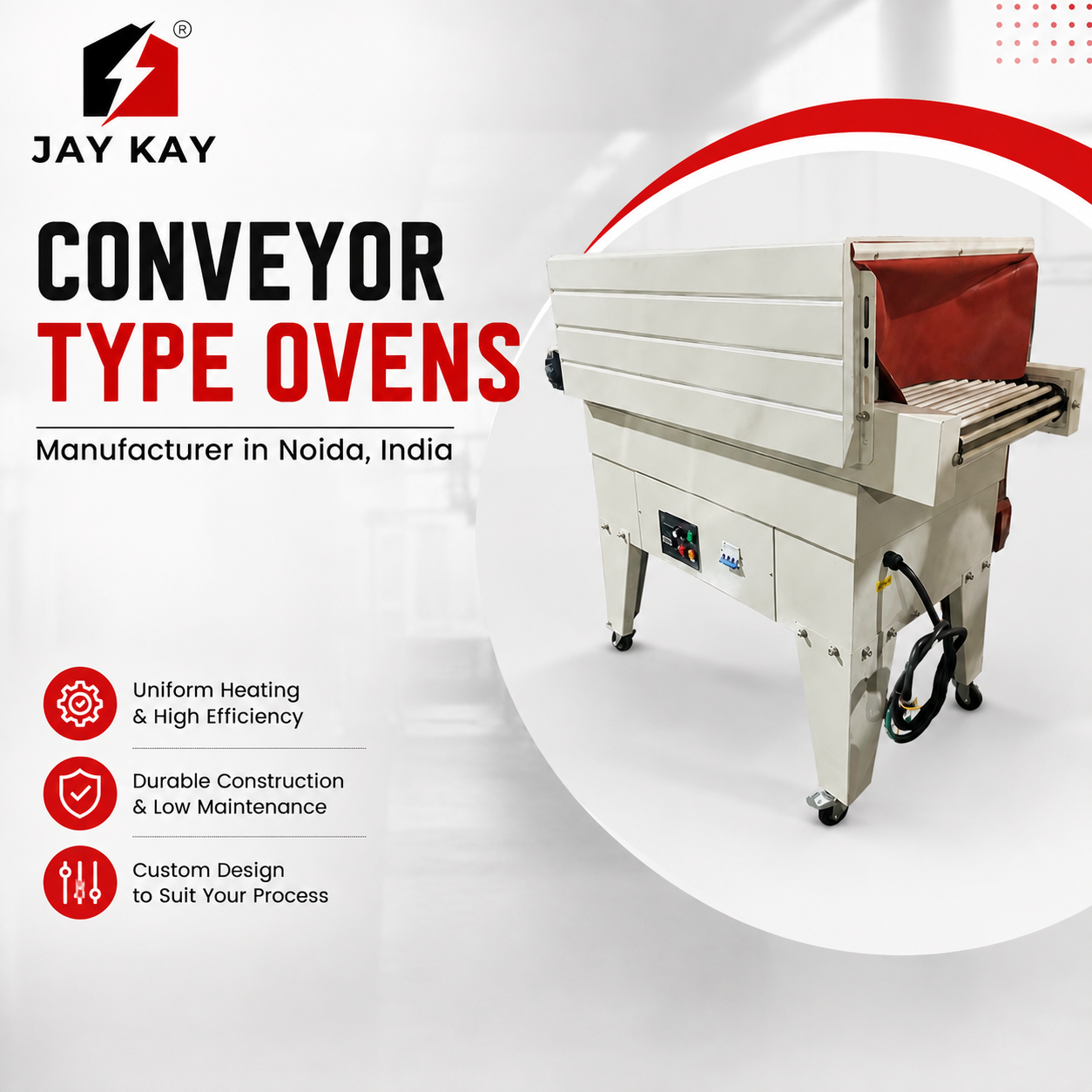 Conveyor Type Ovens Manufacturer in Noida, India