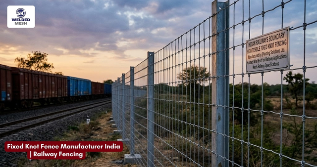  Fixed Knot Fence Manufacturer India | Railway Fencing