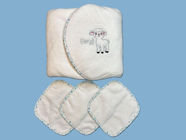  Labor Day Sale 10% Off! Shop Luxury Blue Hooded Baby Towel at EleryB
