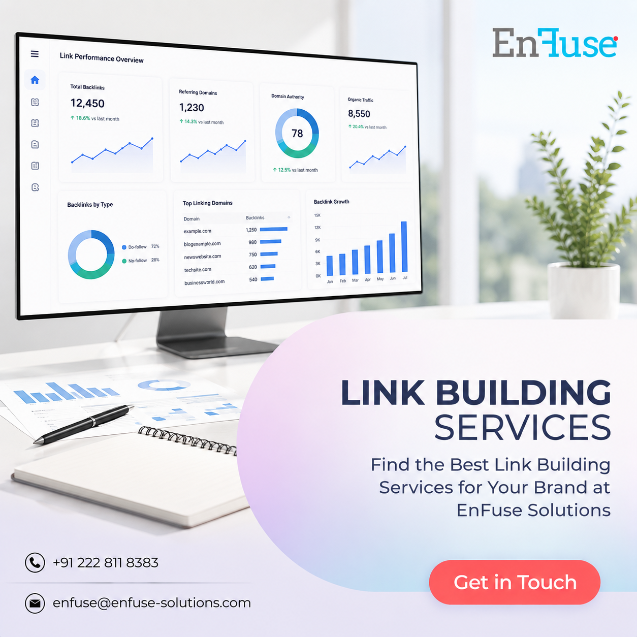  Find the Best Link Building Services for Your Brand at EnFuse Solutions
