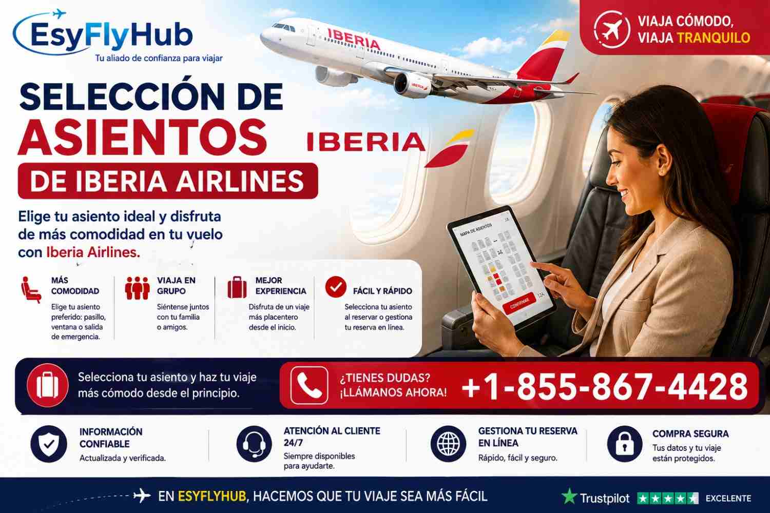  ¿Cómo elegir el asiento ideal en Iberia Airlines?