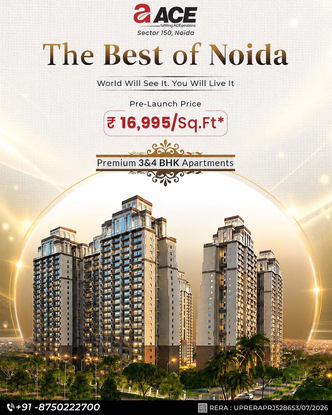  ACE Arte luxury apartments in Sector 150, Noida