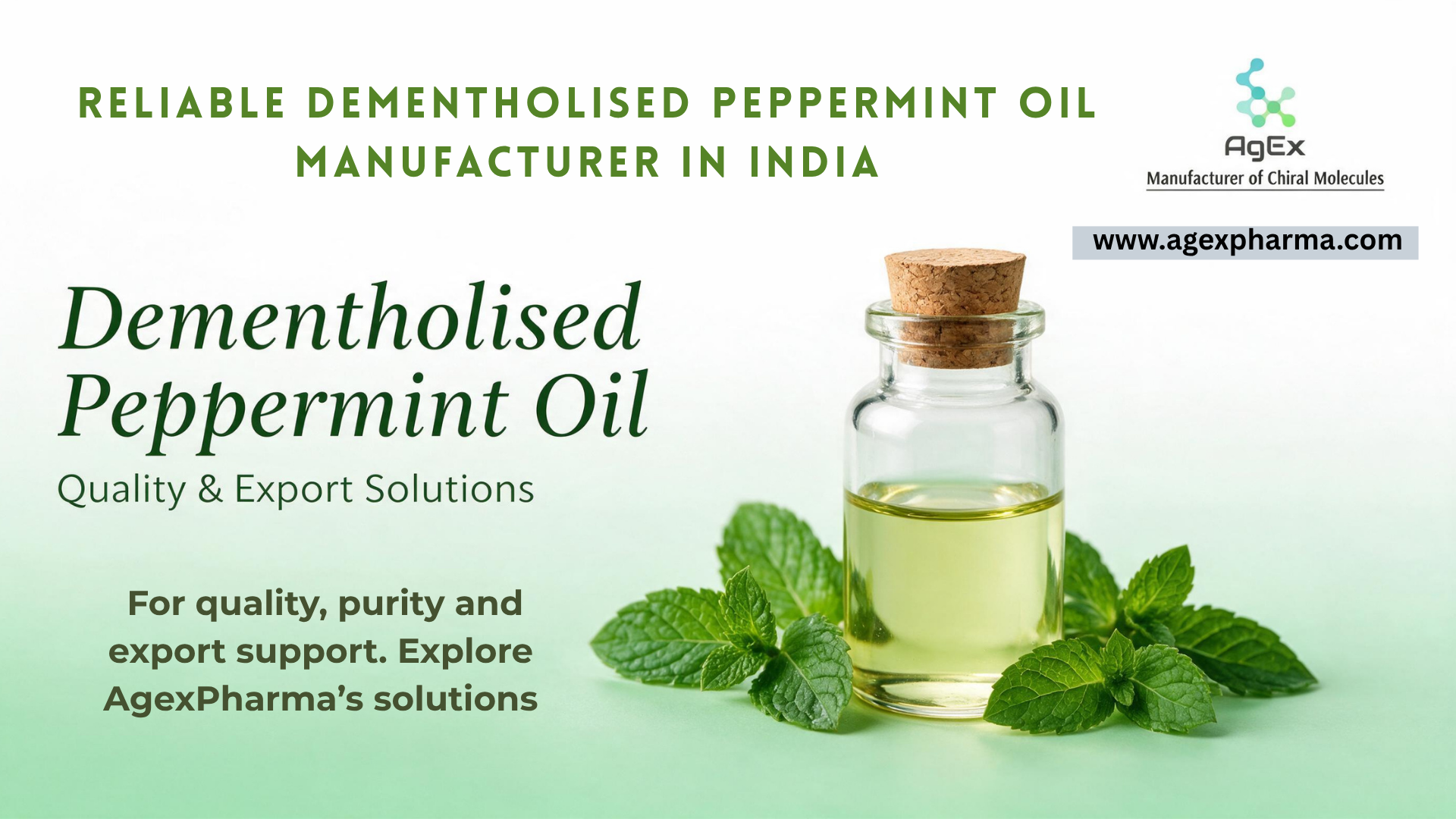  Trusted India Supplier of Demethylised Peppermint Oil