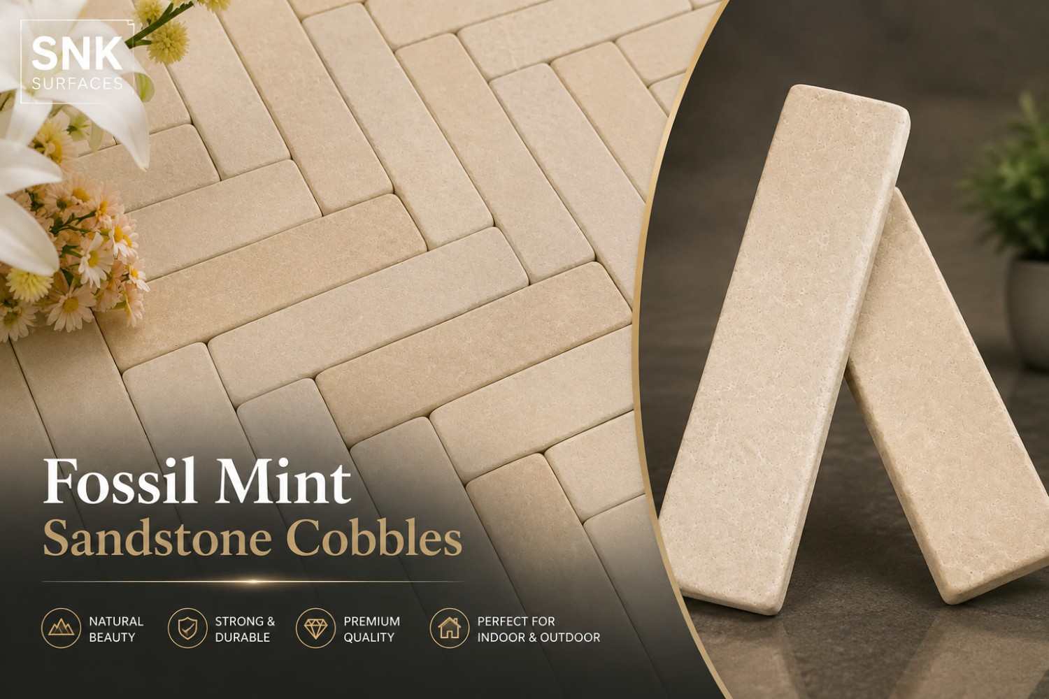 Authentic Fossil Mint Sandstone Cobbles For Sale