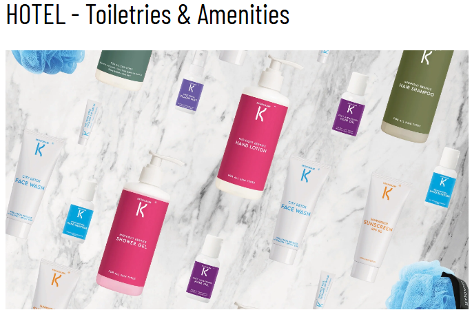  Hotel toiletries supplier in India | kronokare