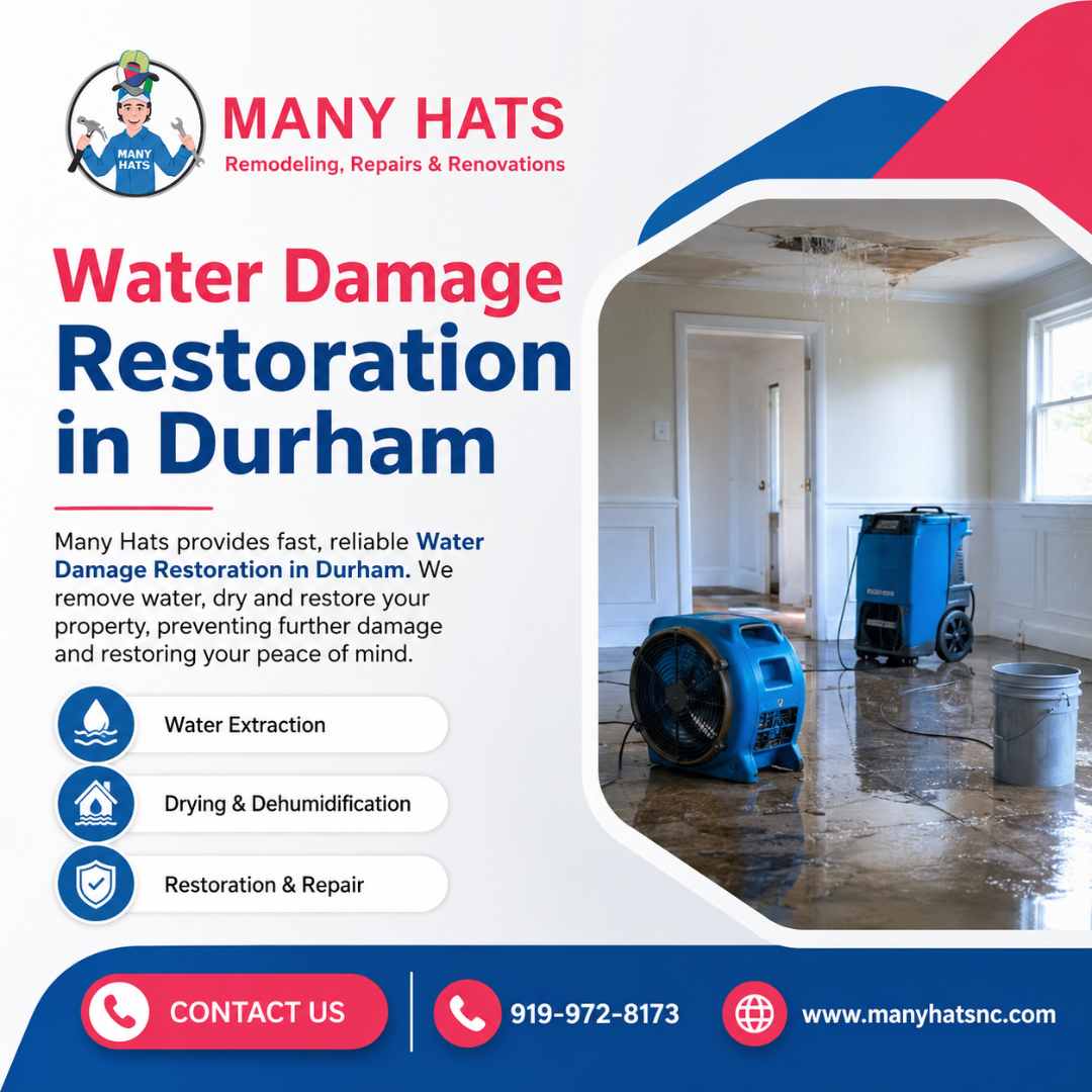  Water Damage Restoration in Durham