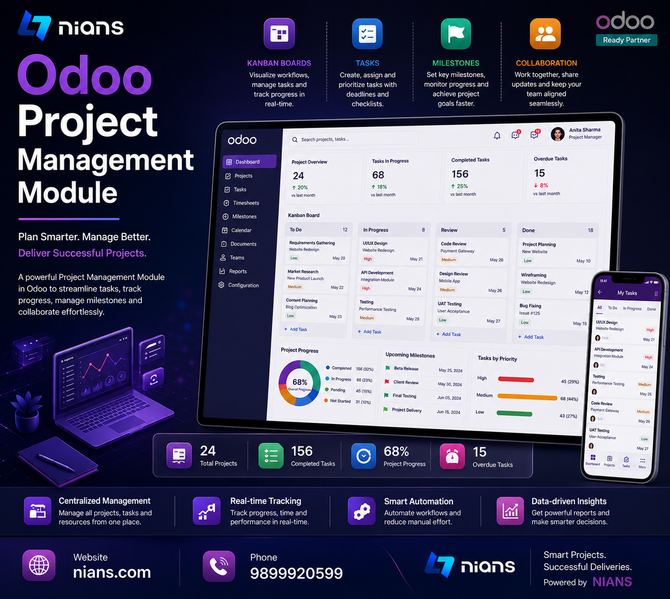  Odoo Project Management Module for Streamlined Workflows