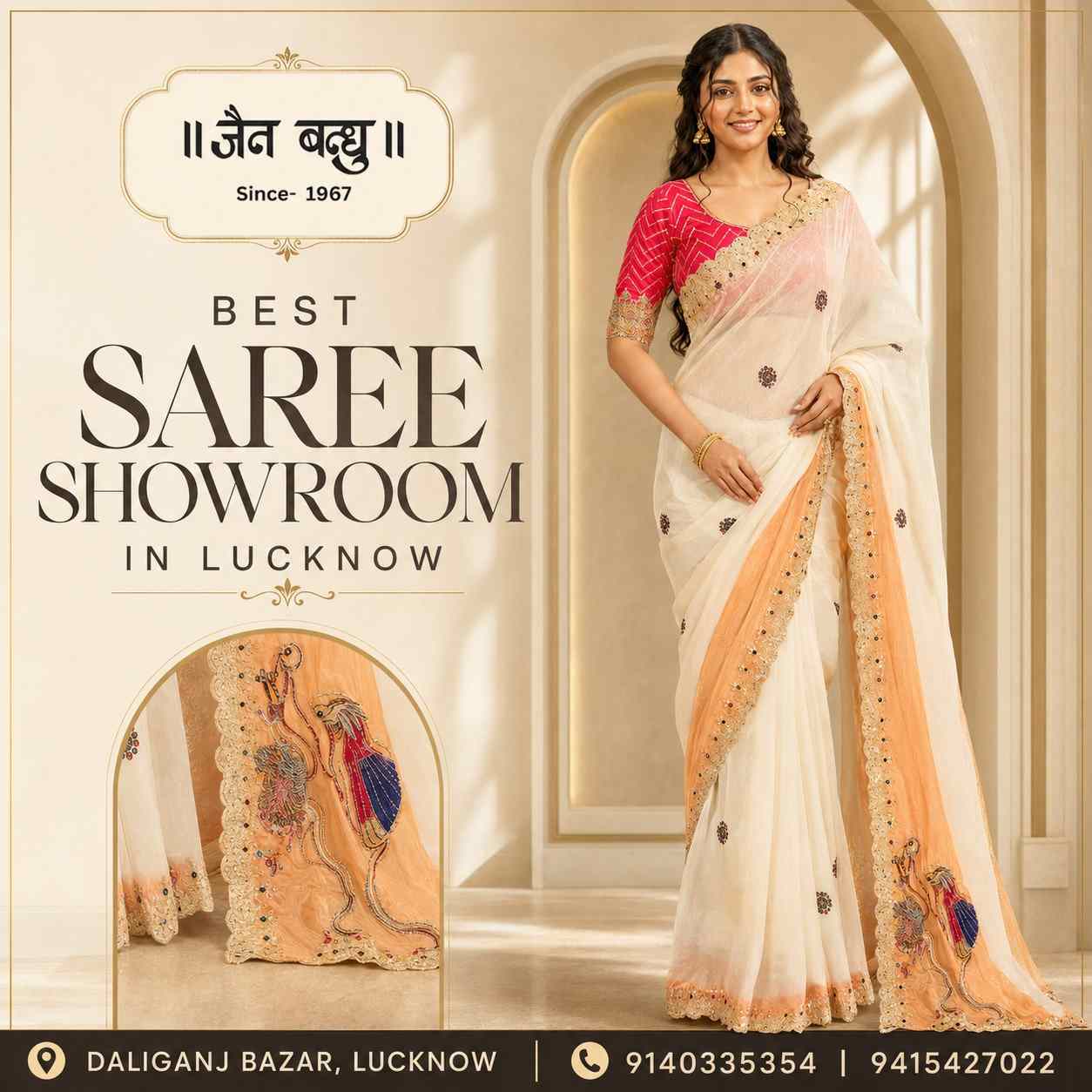  Jain Bandhu Saree Showroom | Your Saree Shopping Destination In Lucknow