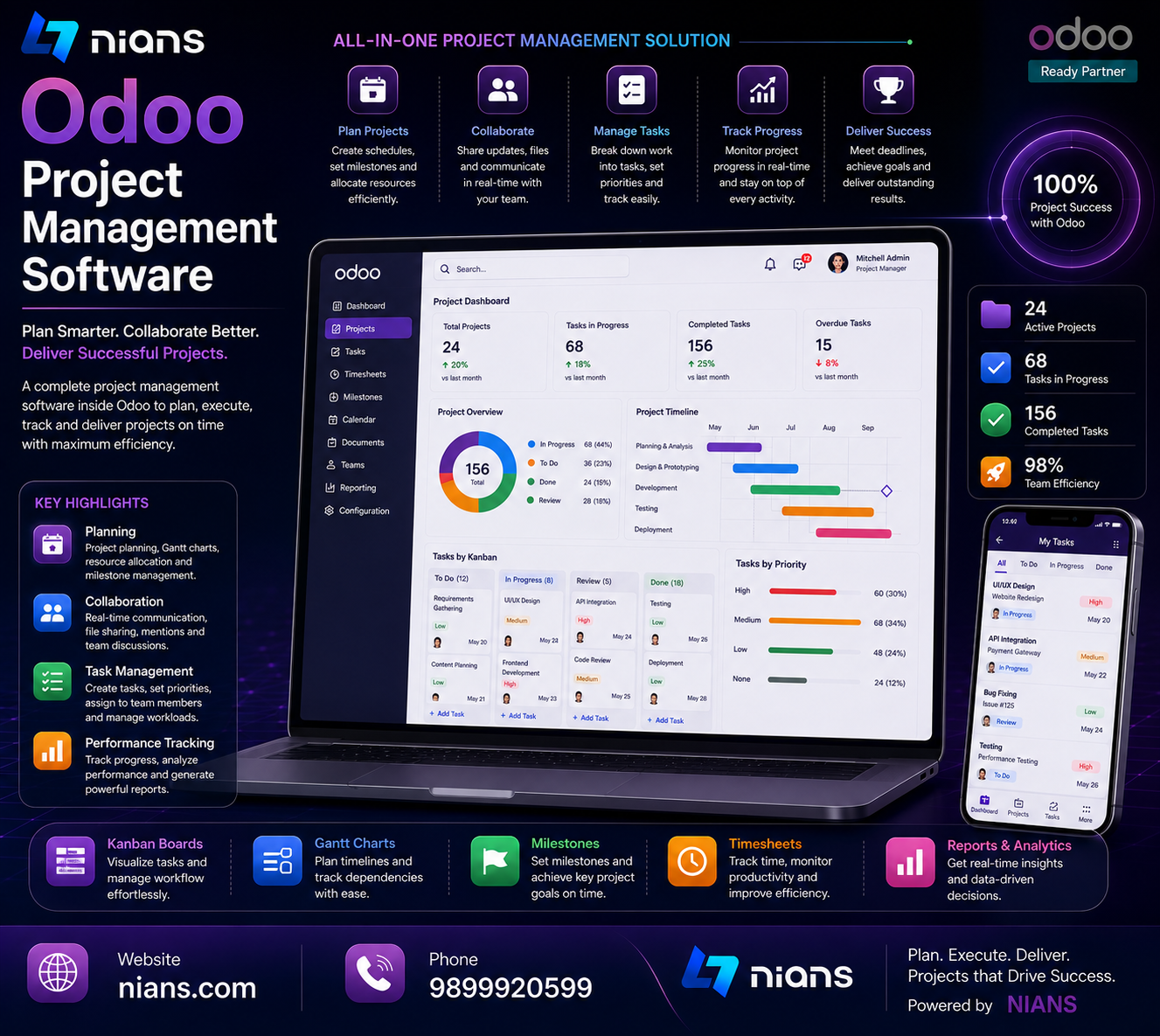  Odoo Project Management Software for Smarter Project Execution
