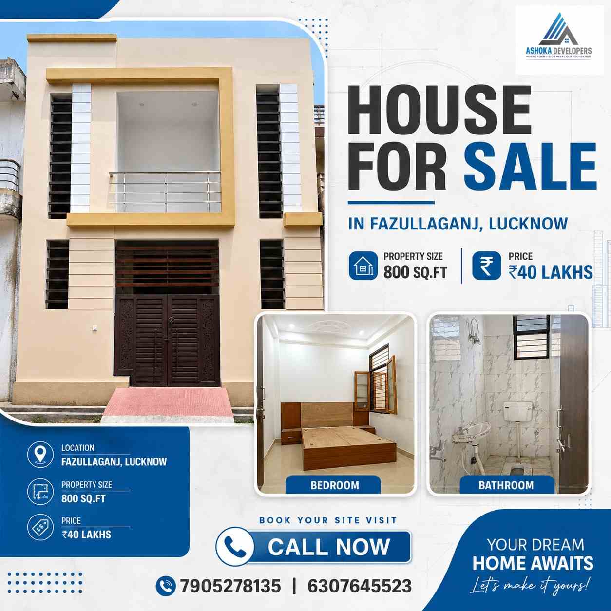  2 BHK House For Sale In Fazullaganj – Comfortable Home In Fazullaganj