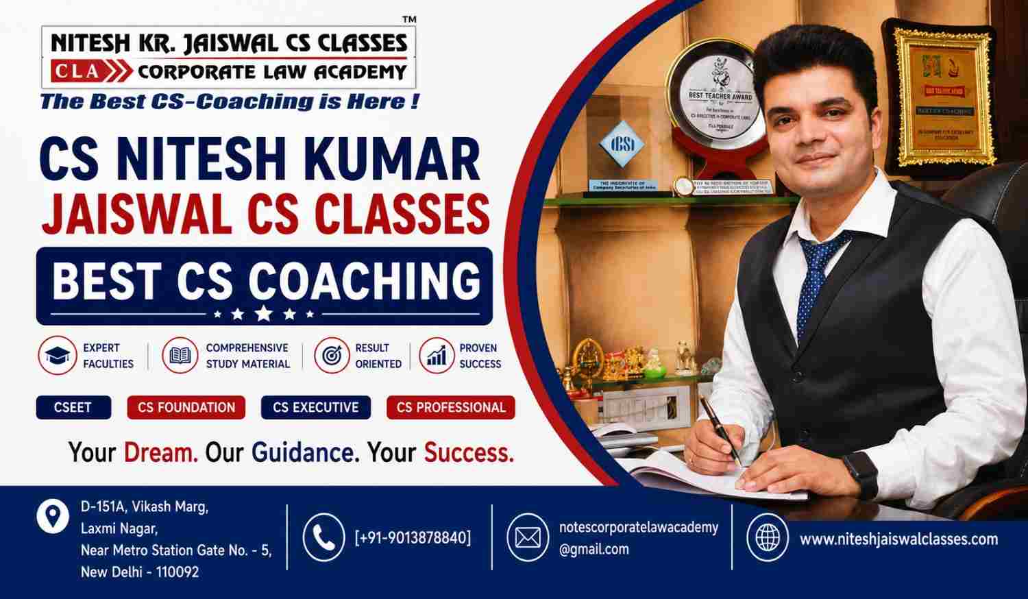  CS Nitesh Kumar Jaiswal CS Classes | Best CS Coaching