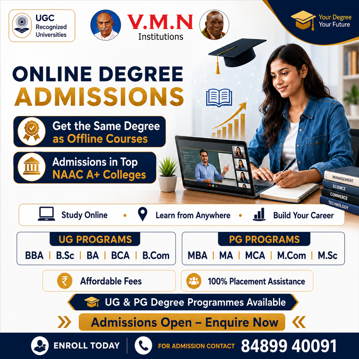  Online Degree Admission in Tamil Nadu – Choose the Course That Fits Your Future