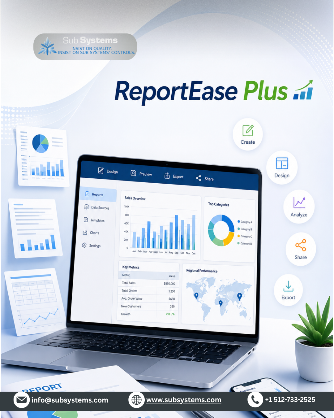  Buy the feasible report designing and printing software of ReportEase Plus