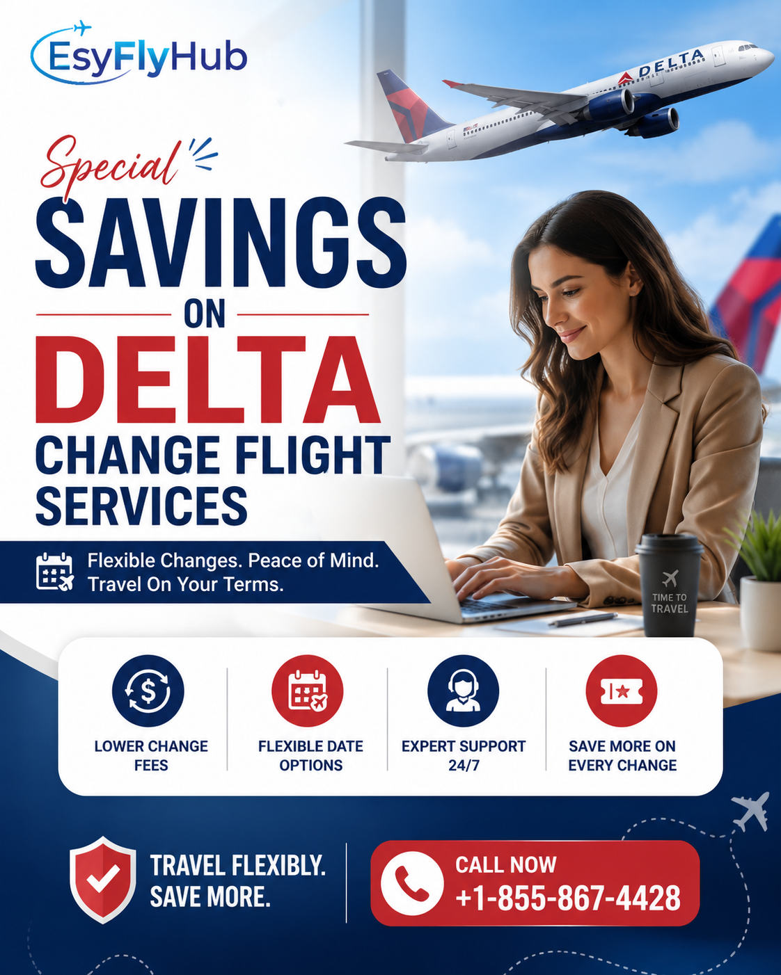  Special Savings on Delta Change Flight Services