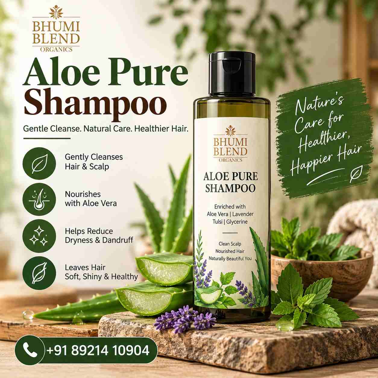  Aloe Pure Shampoo for Healthy Hair