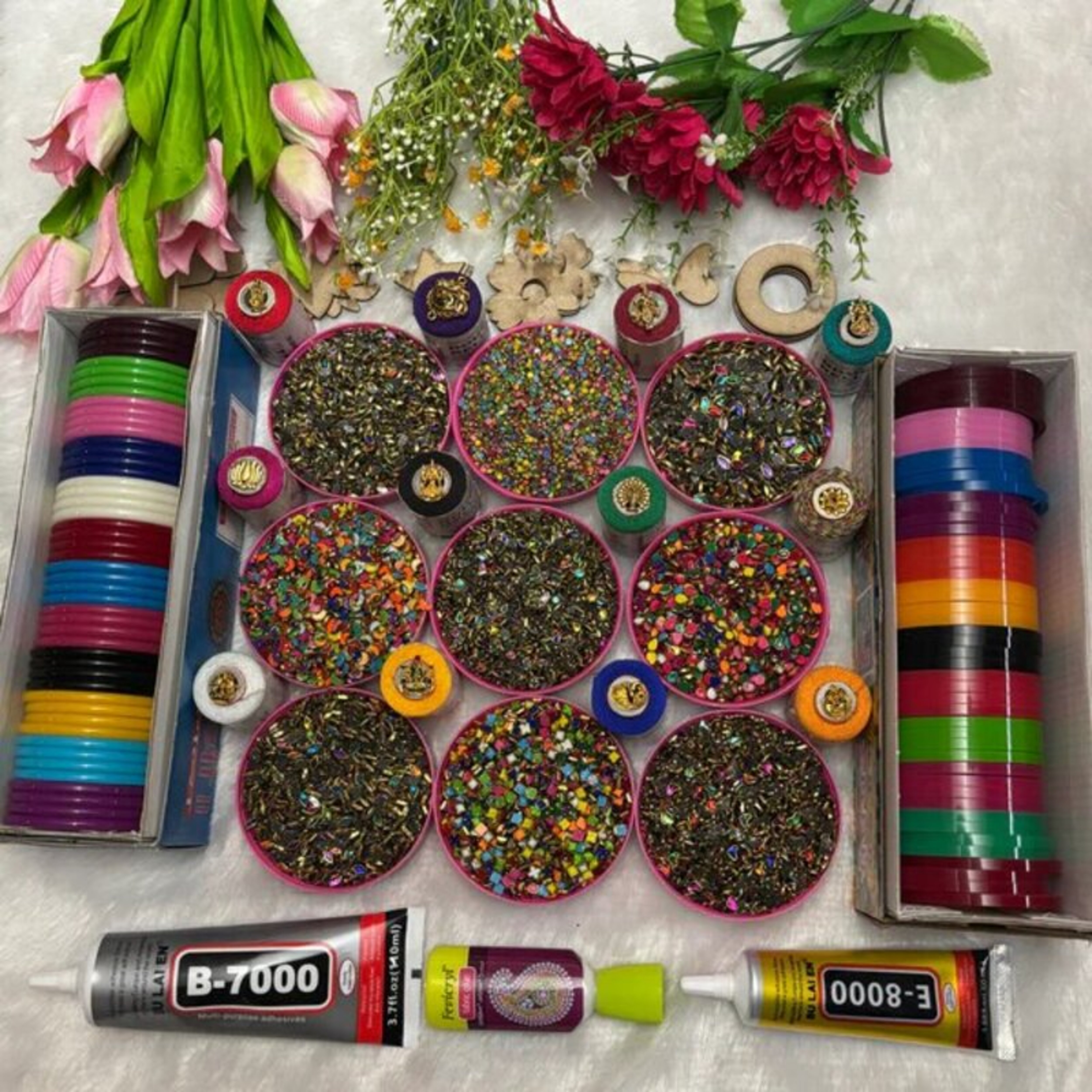  Silk Thread Materials | Jumka Making Materials Supplies | Ray Aari Shop