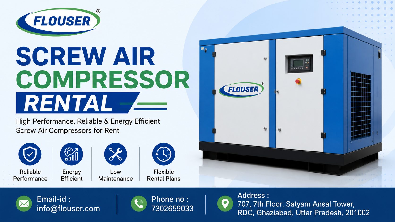  Screw Air Compressor Rental