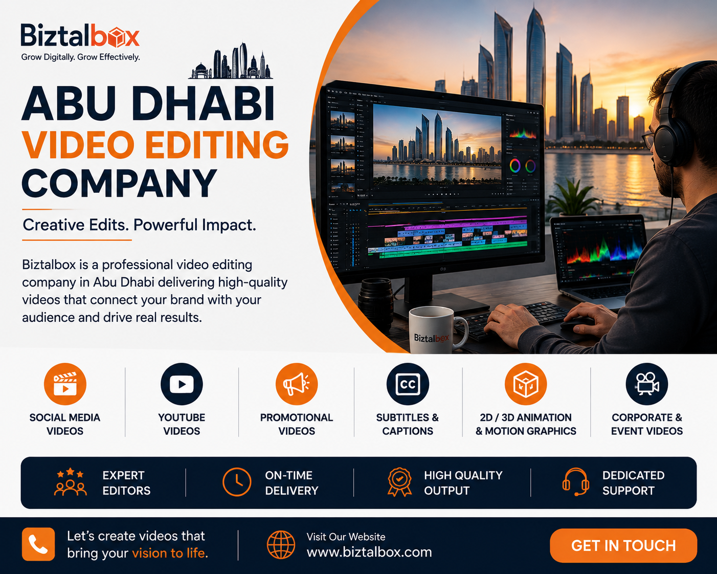  Video Editing Company in Abu Dhabi | Biztalbox