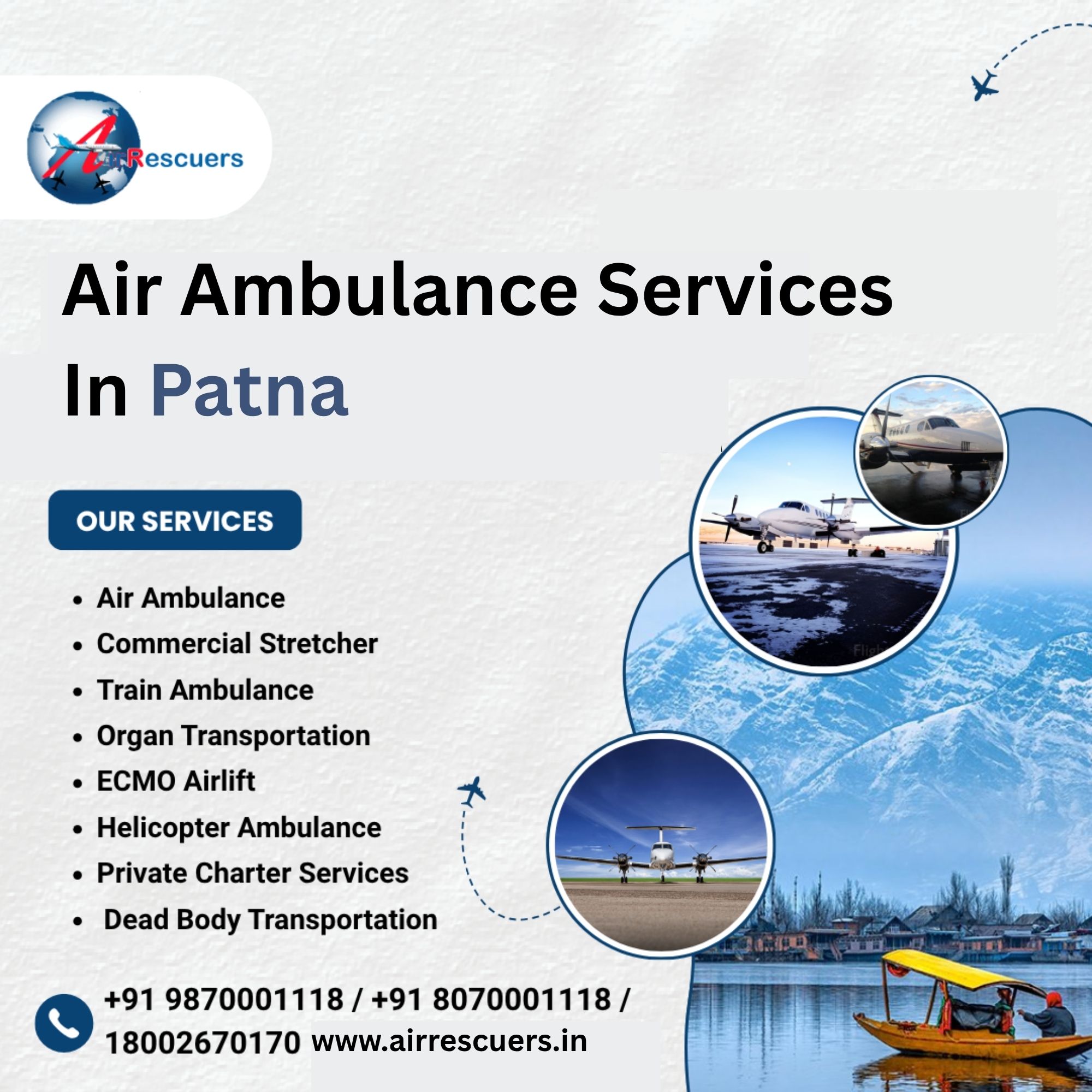  Safe Patient Transportation Through Air Ambulance in Patna