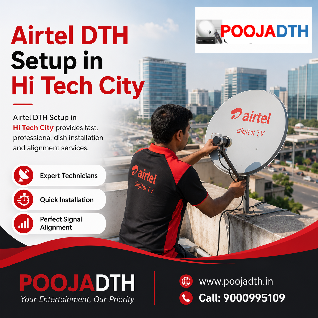  Airtel DTH Setup in Hi Tech City