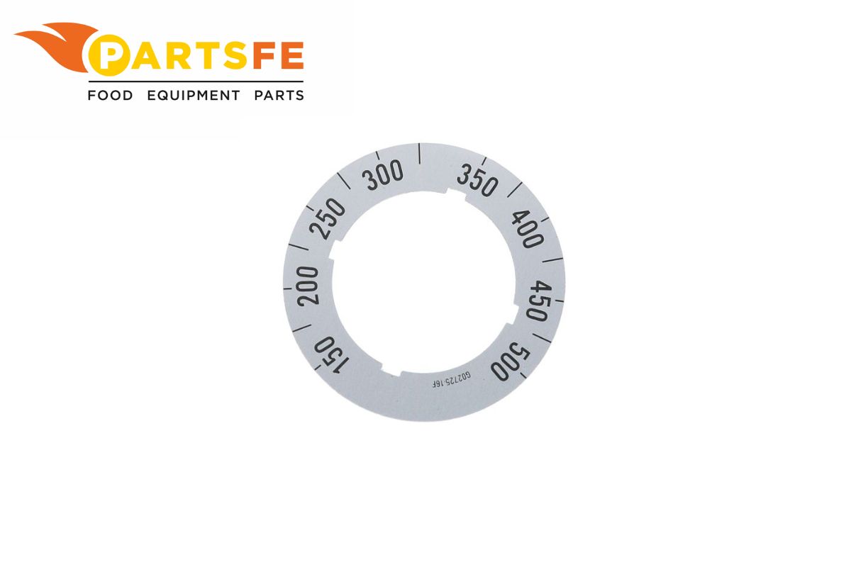  Garland G02725-16 Dial Insert Knob Overlay 150-500°F