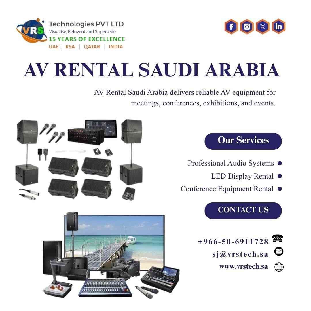  Why Choose AV Rental Saudi Arabia for Conferences?