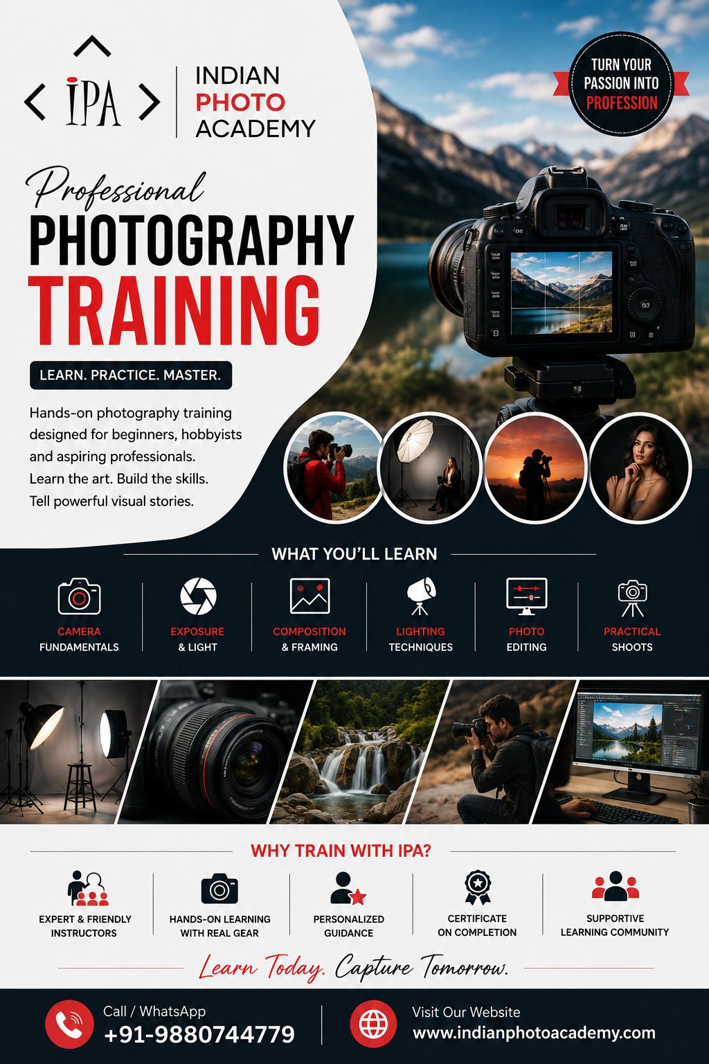  photography training Indiaphotoacademy in Bangalore