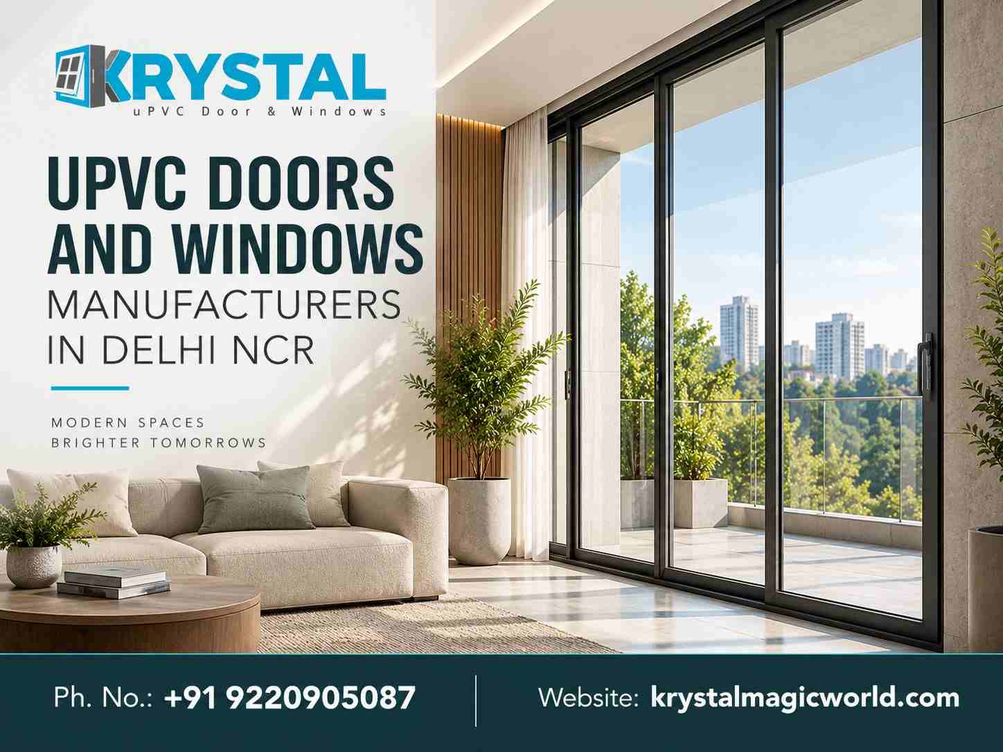  Upvc Doors and Windows Manufacturers in Delhi Ncr - Krystal Magic World