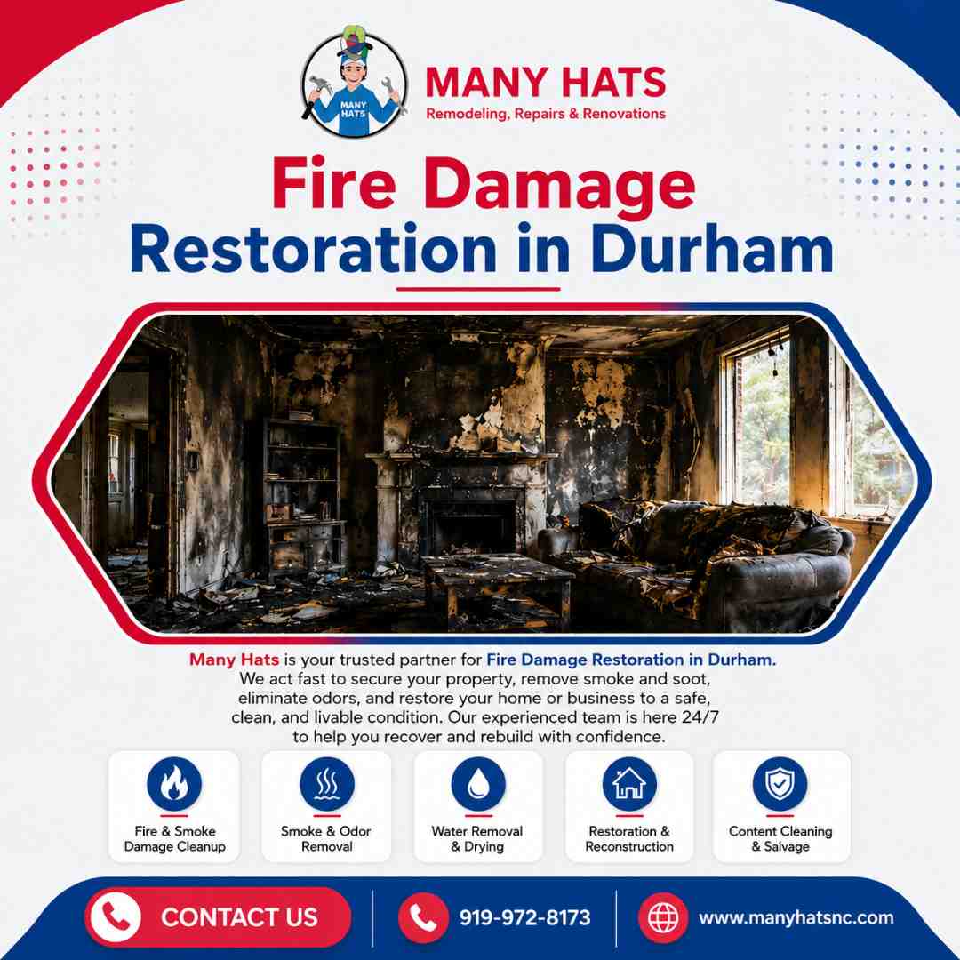 Fire Damage Restoration in Durham