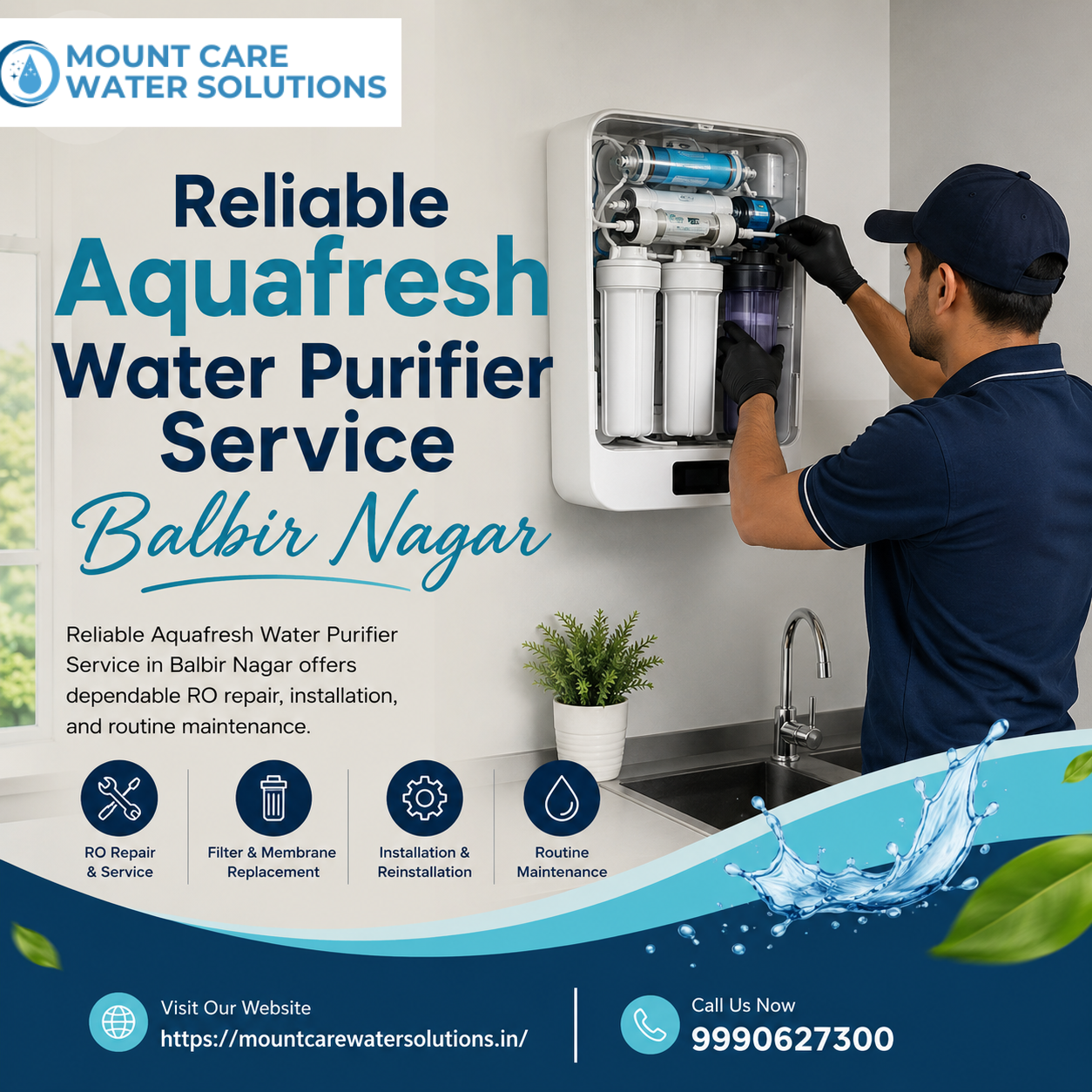  Reliable Aquafresh Water Purifier Service Balbir Nagar