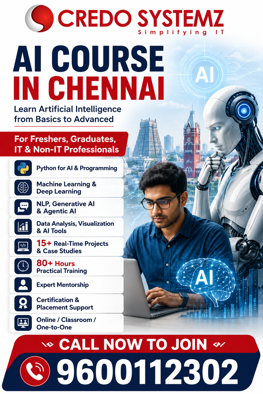  AI Course in Chennai for Freshers – Learn Artificial Intelligence from Scratch