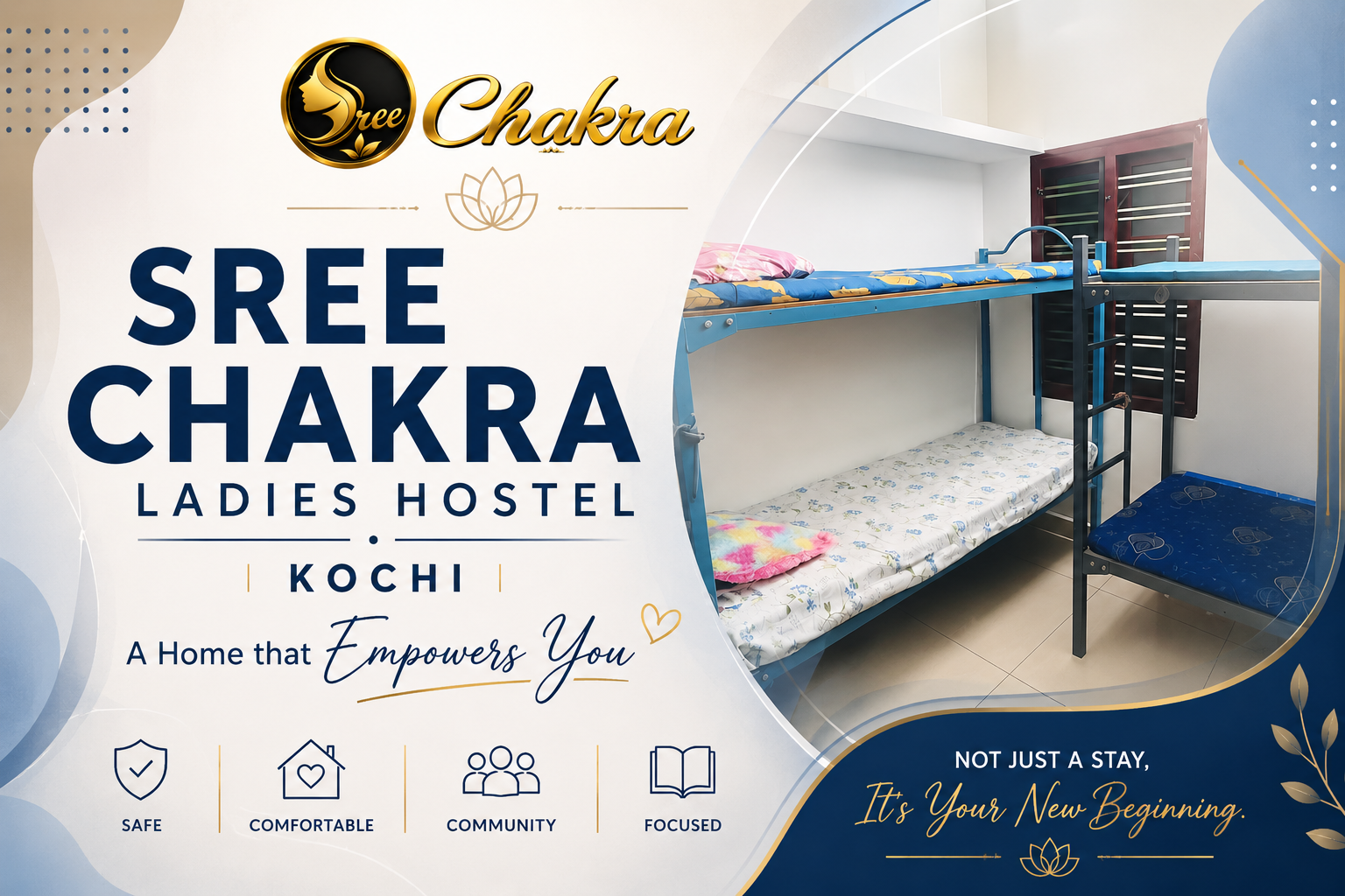  Sree Chakra Ladies Hostel – Safe Women’s Accommodation in Kochi