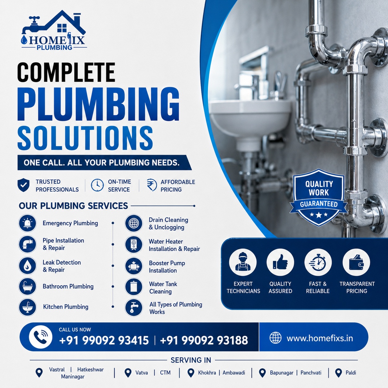  Professional Plumber in Ramol – 24/7 Plumbing Services