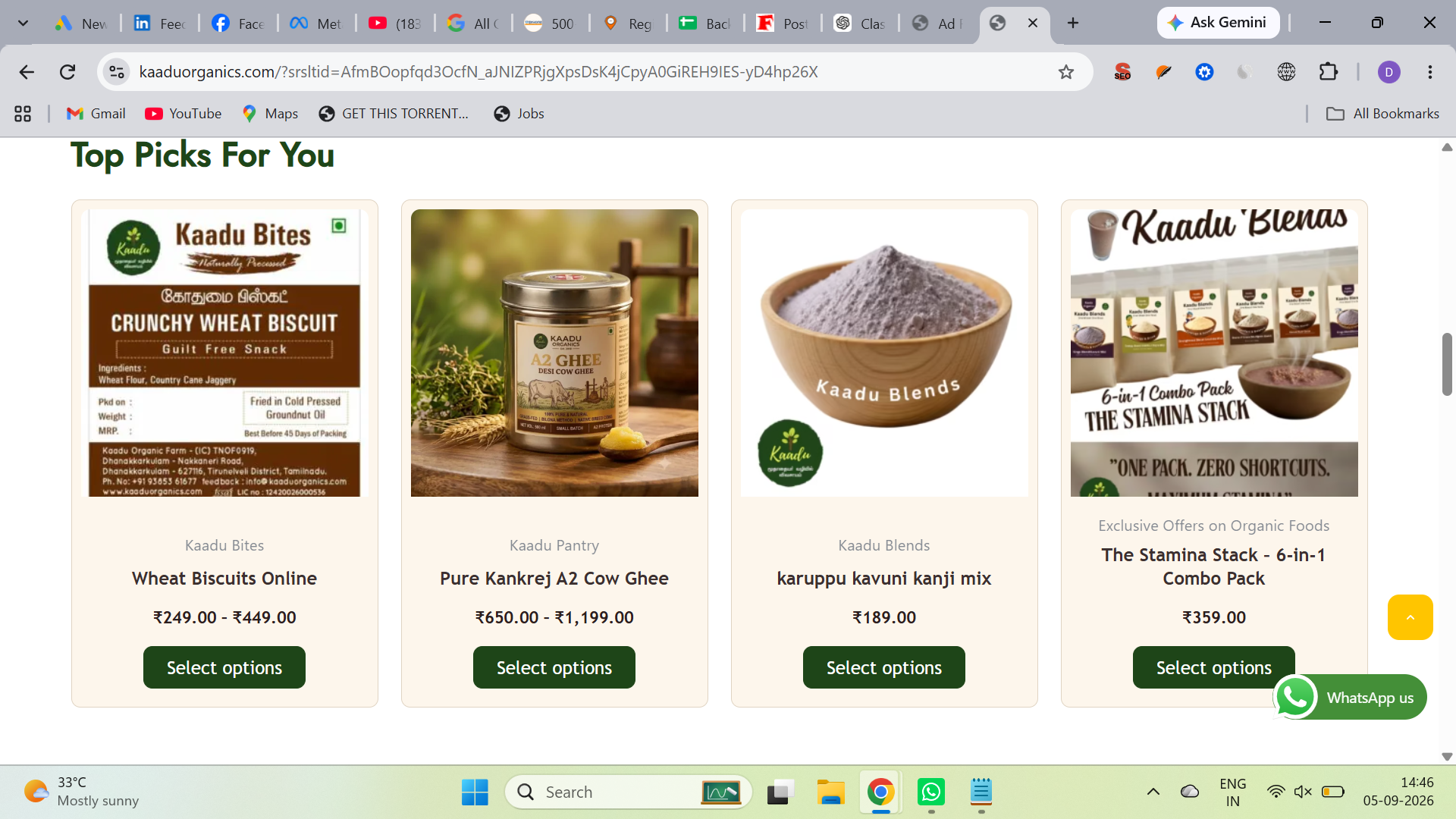  Buy Organic Food Products Online | Kaadu Organics