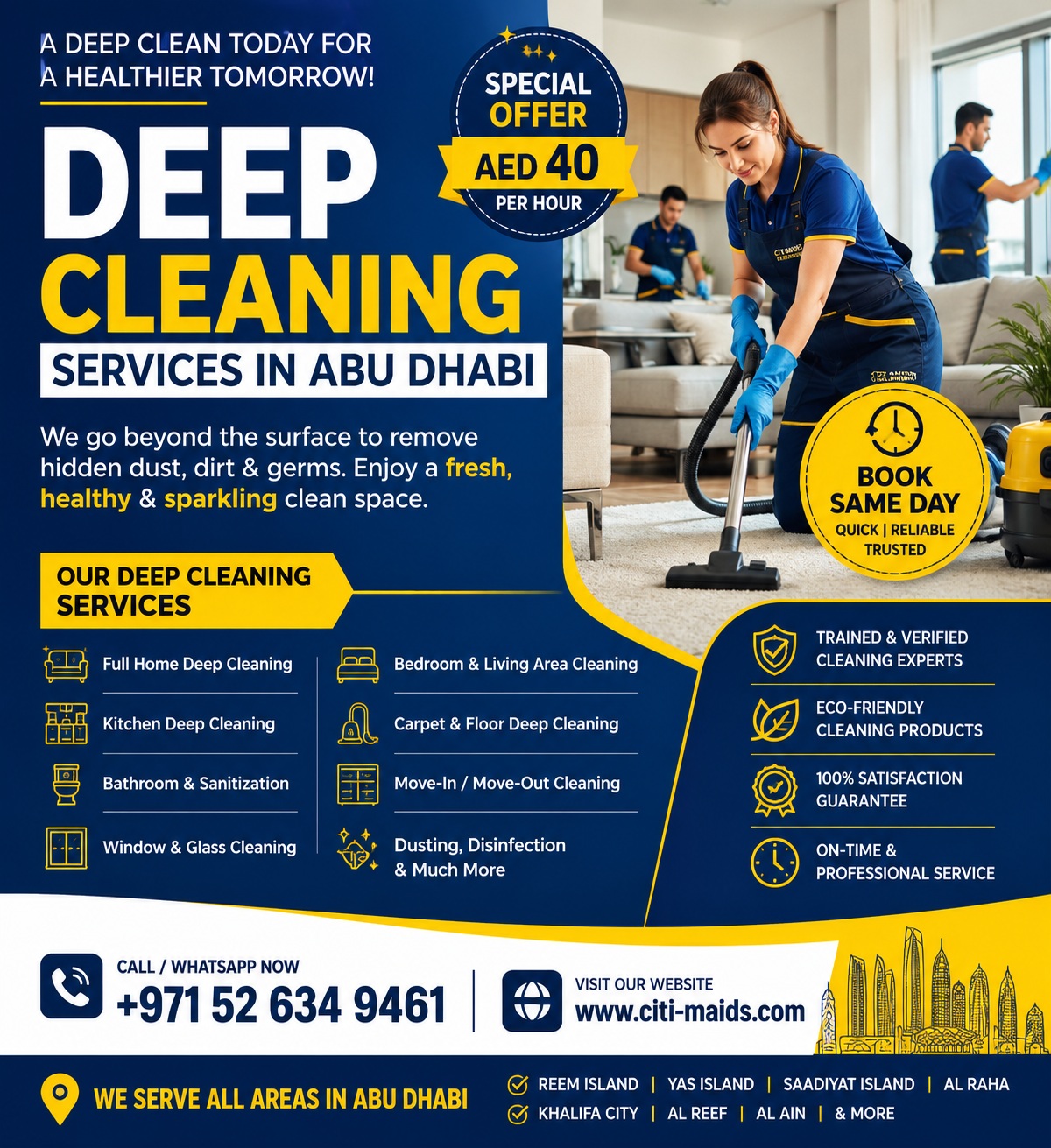  Deep Cleaning Services Abu Dhabi