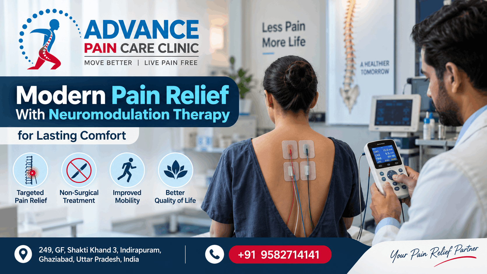  Neuromodulation Therapy in Ghaziabad for Long-Term Pain Care