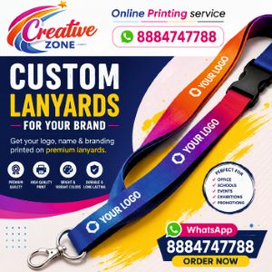  Lanyard Printing Rs. 25/- | Tag with printing  Rs.30/ Online  | Custom Designs & Branding | 600