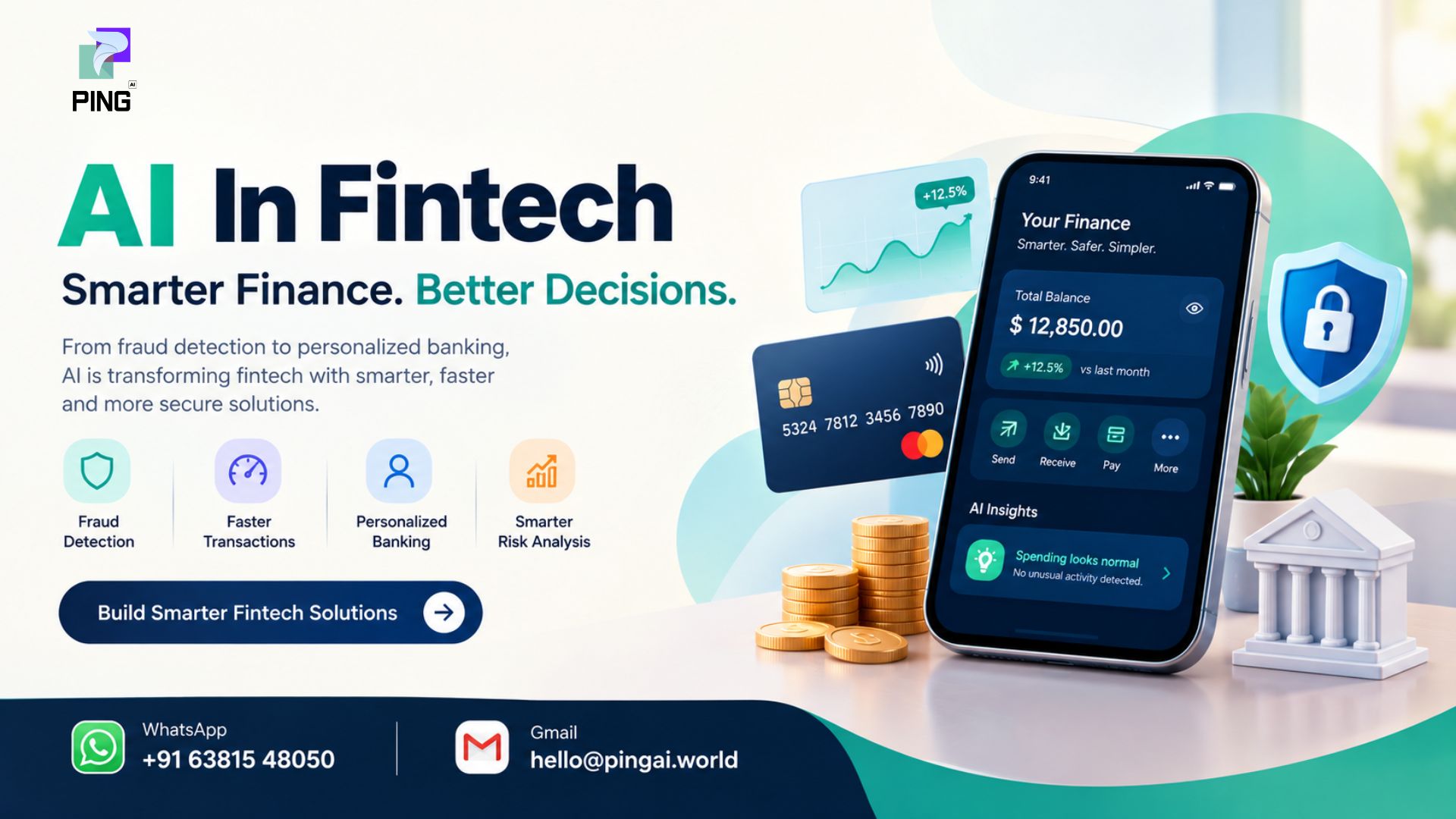  AI in FinTech Services for Financial Businesses