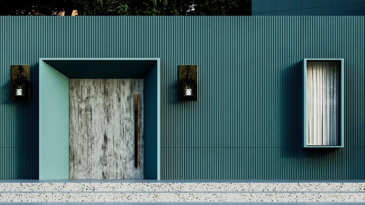  Handcrafted Industrial Concrete Accents and Custom Facade Panel Customization Options