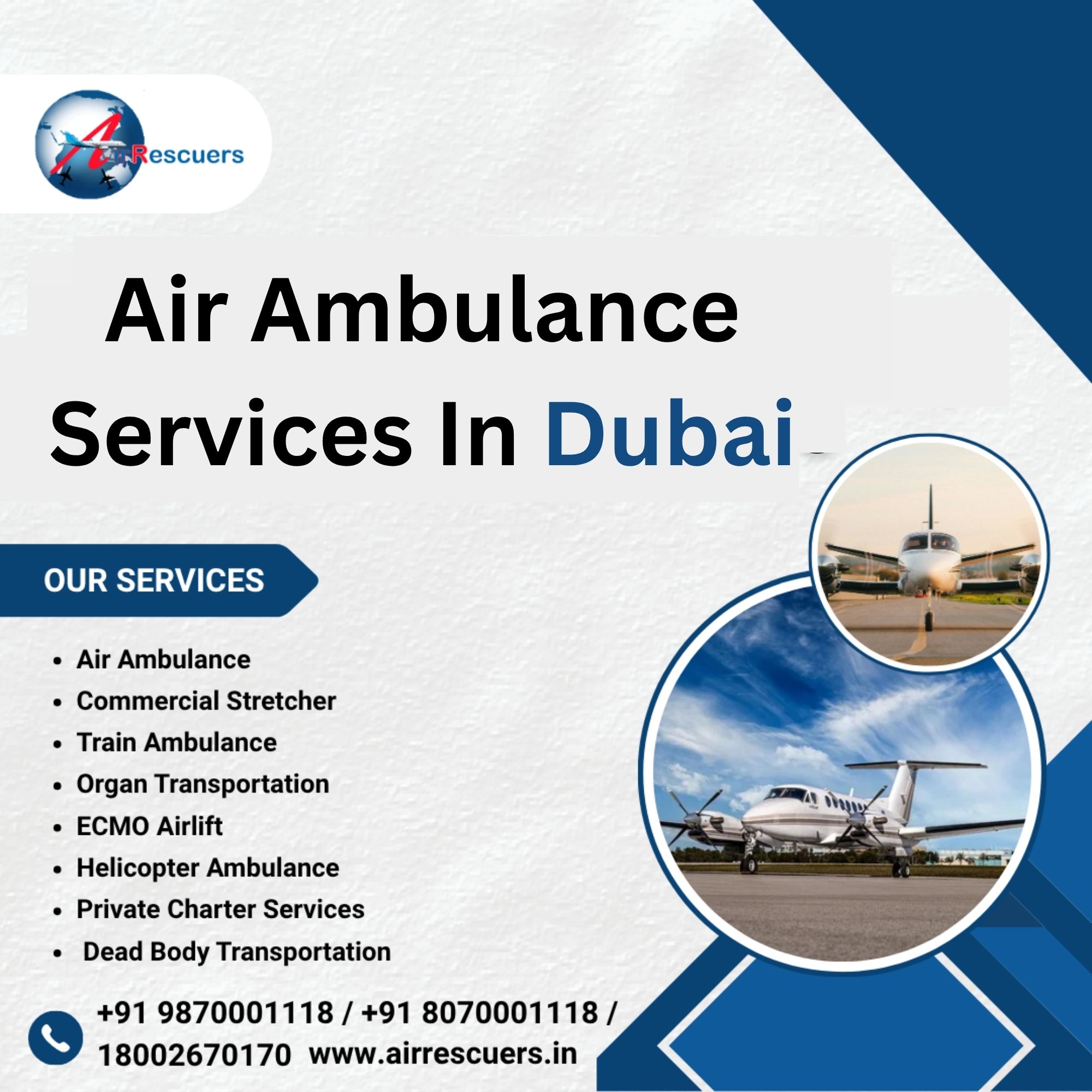  Air Ambulance Services in Dubai for Long-Distance Patient Care